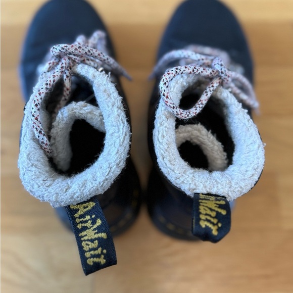 Dr. Martens Combs Wyoming Shearling Lined Lace Up Ankle Boots Docs Combat US 5L - Picture 8 of 13